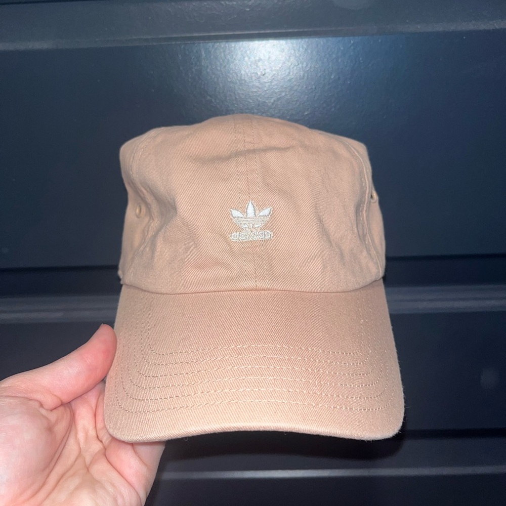 Adidas Blush Pink Canvas Baseball Hat